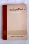 Antologa potica / Antonio Machado