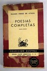 Poesías completas / Ramón Pérez de Ayala