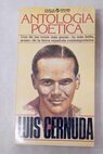 Antología poética / Luis Cernuda