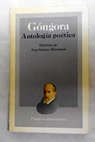 Antología poética / Luis de Góngora y Argote