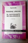 Poesas lricas El estudiante de Salamanca / Jos de Espronceda