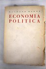Economia politica tomo I / Raymond Barre