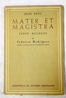 Mater et magistra / Juan XXIII