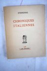 Chroniques italiennes / Stendhal