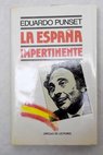 La España impertinente / Eduardo Punset