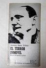 El terror inmvil / Antonio Buero Vallejo