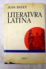 Literatura latina / Jean Bayet
