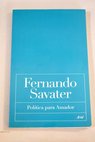 Política para Amador / Fernando Savater