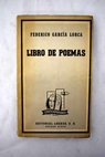 Libro de poemas / Federico García Lorca