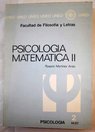Psicología matemática II / Rosario Martínez Arias