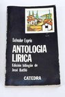 Antología lírica / Salvador Espriu