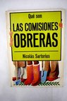 Qué son las Comisiones Obreras / Nicolás Sartorius
