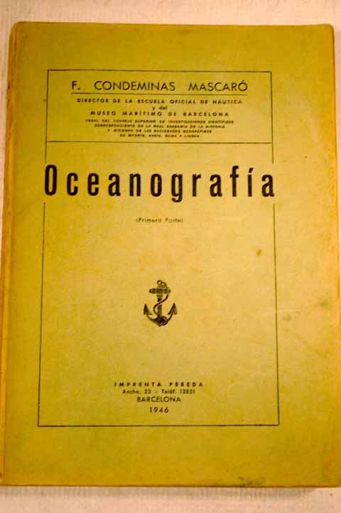 Oceanografa / Francisco Condeminas