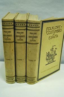 Folklore y costumbres de Espaa tomos 1 3 / F Carreras y Candi