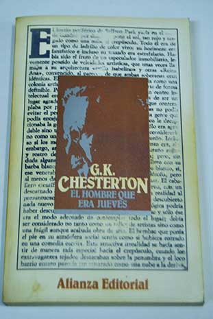 El hombre que era jueves una pesadilla / G K Chesterton