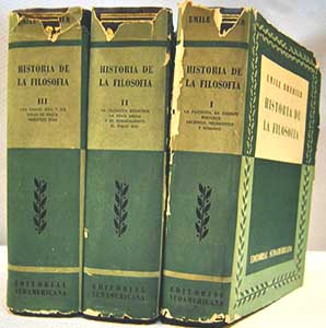 Historia de la Filosofia 3 vols / Émile Bréhier