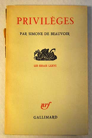 Privilges / Simone de Beauvoir