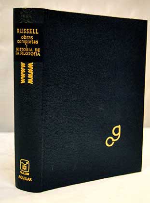 Obras completas Tomo I Historia de la filosofa / Bertrand Russell