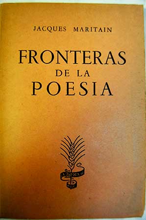 Fronteras de la poesa / Jacques Maritain