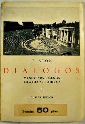 Dilogos Menexenos Menon Kratilos Faidros / Platn