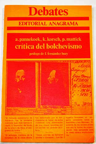Crítica del bolchevismo / Anton Pannekoek