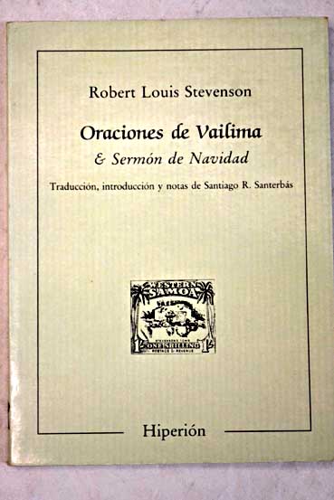 Oraciones de Vailima Sermn de Navidad / Robert Louis Stevenson