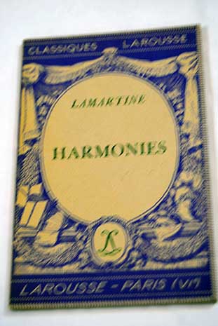 Harmonies / Alphonse de Lamartine