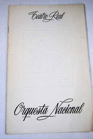 Orquesta Nacional de España Teatro Real diciembre de 1969 / Rafael Frühbeck de Burgos