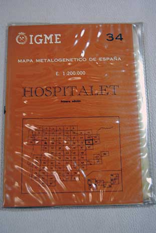 Mapa metalogentico de Espaa E 1 200 000 Hospitalet