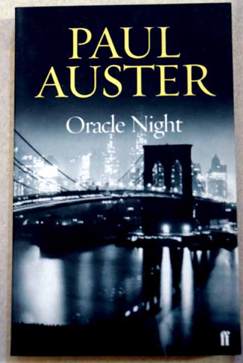 Oracle night / Paul Auster