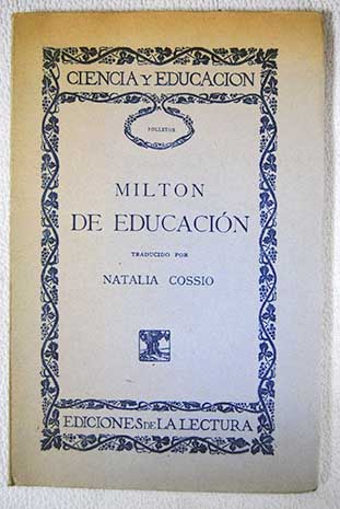 De educacin / John Milton