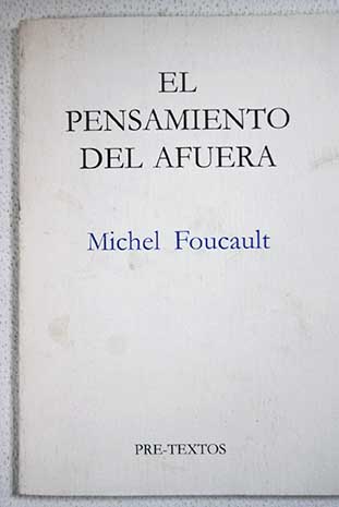 El pensamiento del afuera / Michel Foucault