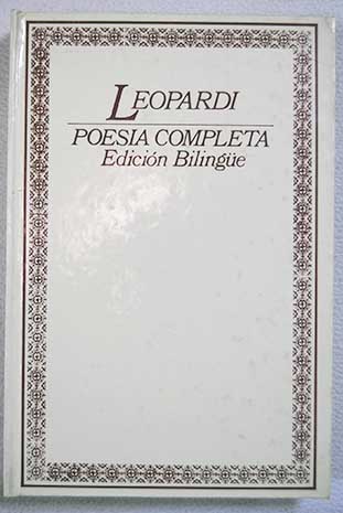 Poesa completa Tomo I / Giacomo Leopardi