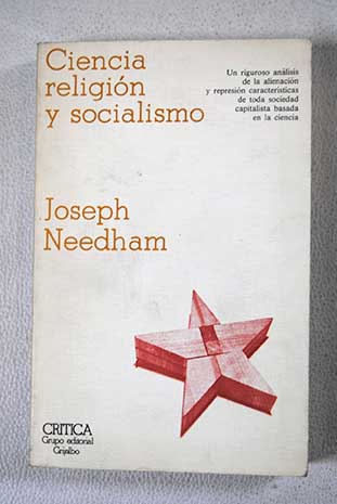 Ciencia religin y socialismo / Joseph Needham