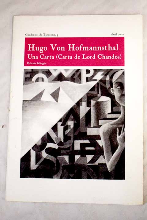 Carta de Lord Chandos / Hugo Von Hofmannsthal