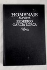Homenaje al poeta Federico Garca Lorca