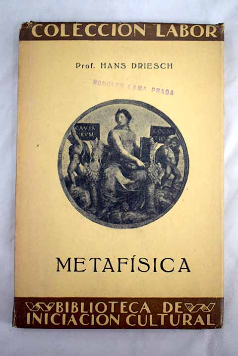 Metafísica / Hans Driesch