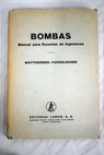 Bombas Manual para Escuelas de Ingenieros / Hermann Matthiessen