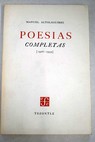 Poesas completas 1926 1959 / Manuel Altolaguirre