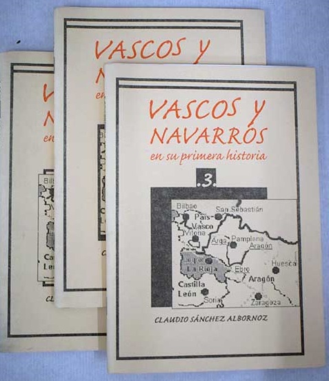 Vascos y navarros en su primera historia / Claudio Snchez Albornoz