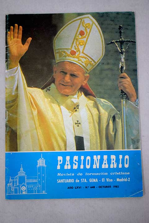 Pasionario revista de formacin cristiana Ao LXVI Nmero 648 Octubre 1982