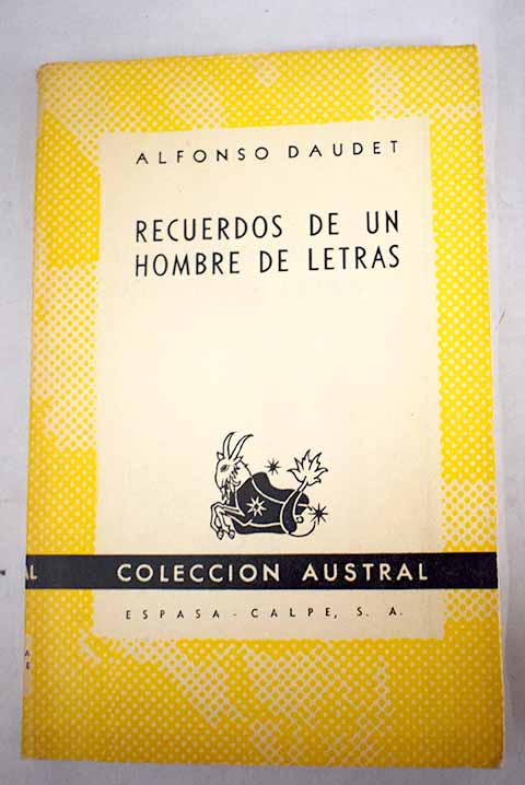 Recuerdos de un hombre de letras / Alphonse Daudet