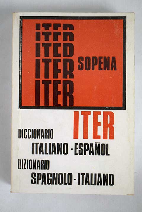 Diccionario ITER italiano espaol y espaol italiano