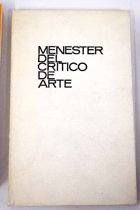 Menester del crtico de arte / Eugenio d Ors
