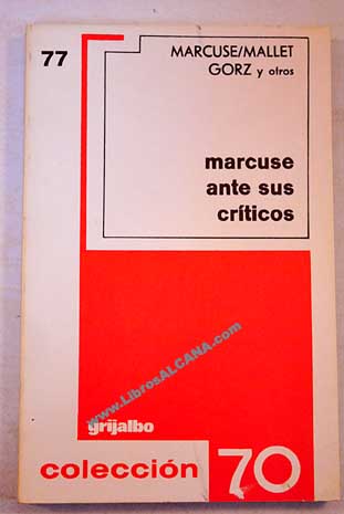 Marcuse ante sus crticos / Herbert Marcuse