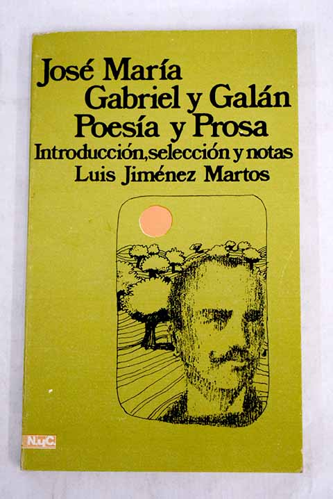 Poesa y prosa / Jos Mara Gabriel y Galn