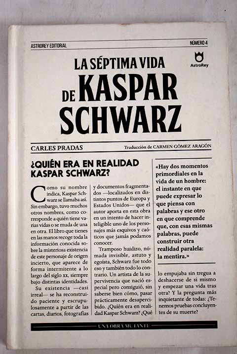 La sptima vida de Kaspar Schwarz / Carles Pradas
