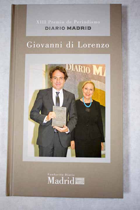 Giovanni di Lorenzo XII Premio de Periodismo Diario Madrid