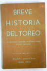 Breve historia del toreo / Daniel Tapia