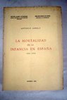 La mortalidad de la infancia en Espaa 1901 1950 / Antonio Arbelo Curbelo